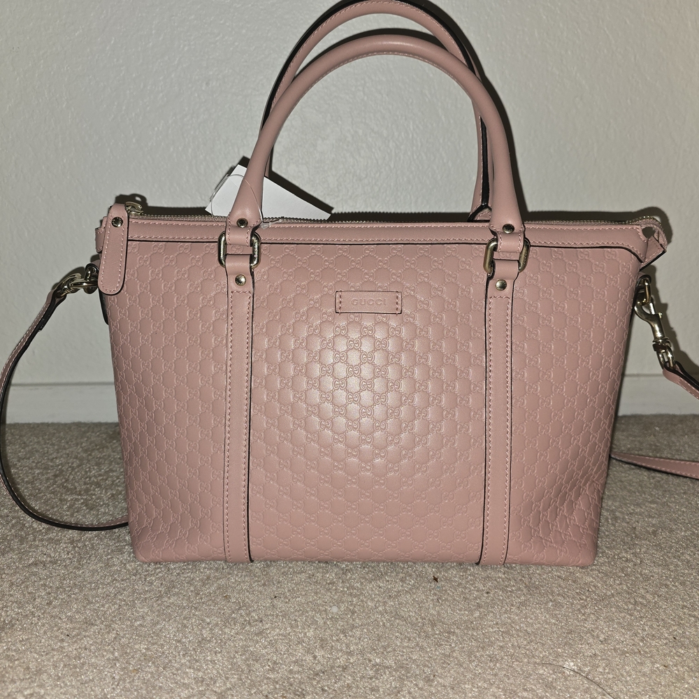 Gucci Pink Leather Handbag